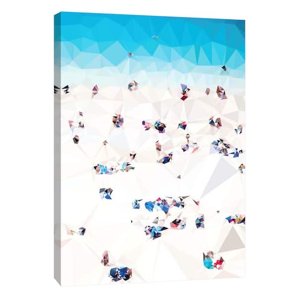 PTM Images 12.in x 10.in ''Beach Fragments A'' Printed Canvas Wall Art