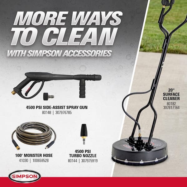 SIMPSON 3300 PSI 2.5 GPM Gas Pressure Washer with HONDA GX200, 15