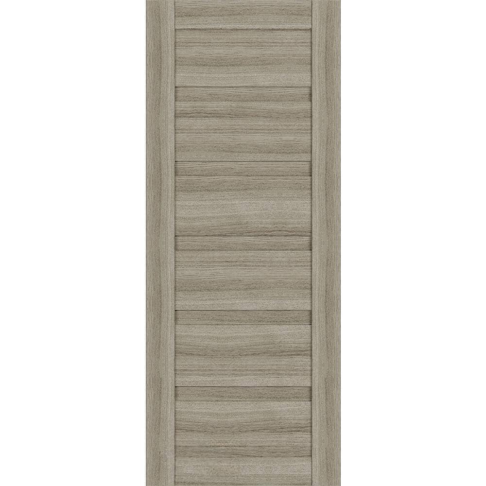 Louver 30 in. x 83.25 in. No Bore Solid Core Shambor Wood Composite Interior Door Slab price history on PriceWatchPro
