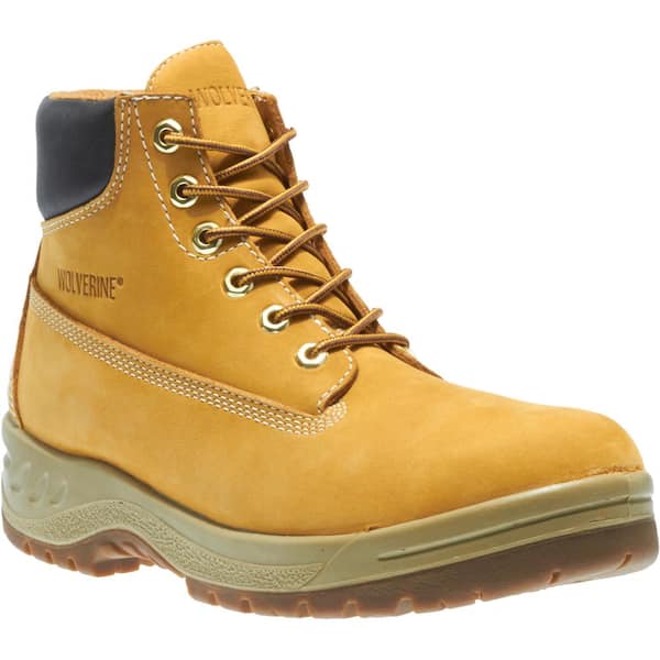 Wolverine Men's 6 in. Work Boot - Soft Toe - Gold Boot Leather 13 M ...