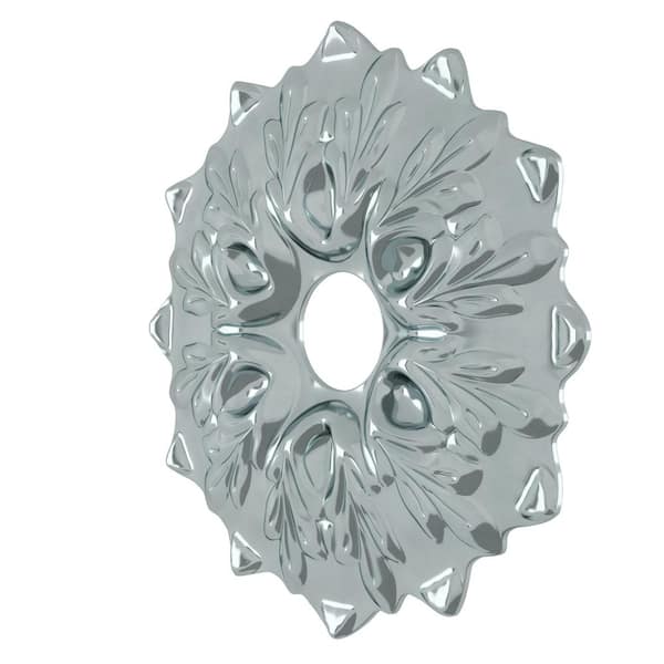 3/4 in. Zinc-Plated Floral Mirror Rosette