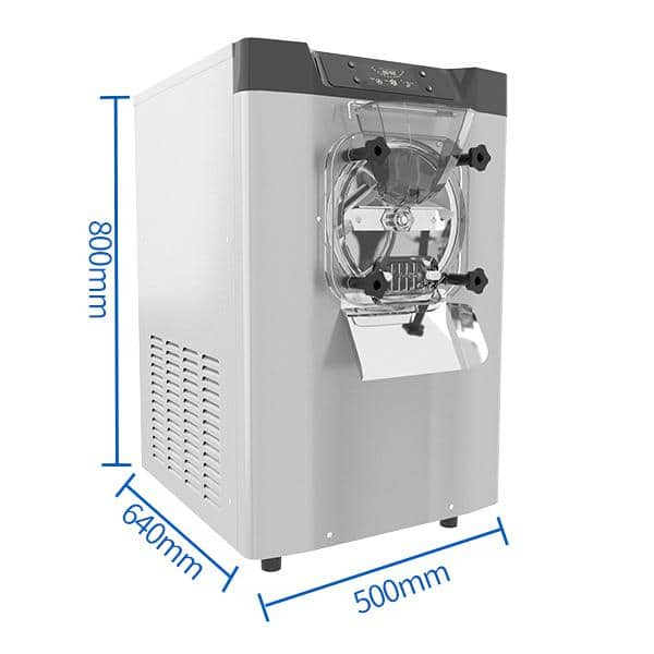 Phivve Commercial Soft Ice Cream Maker 2.6-5.3 Gal. Per Hour