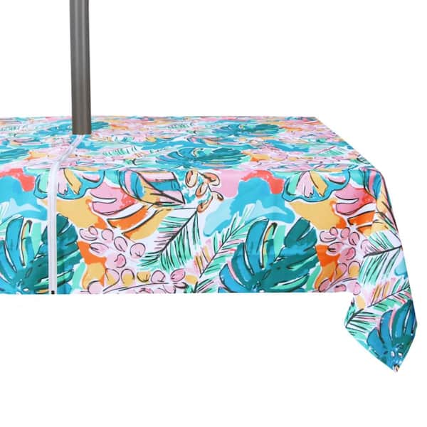 11 ft square patio umbrella Bambrella Hurricane 11 Foot Square Side Wind Cantilever Umbrella in Ice  White