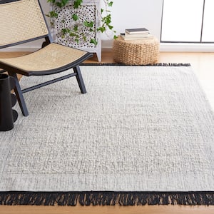 Natura Ivory/Black 6 ft. x 6 ft. Abstract Native American Square Area Rug