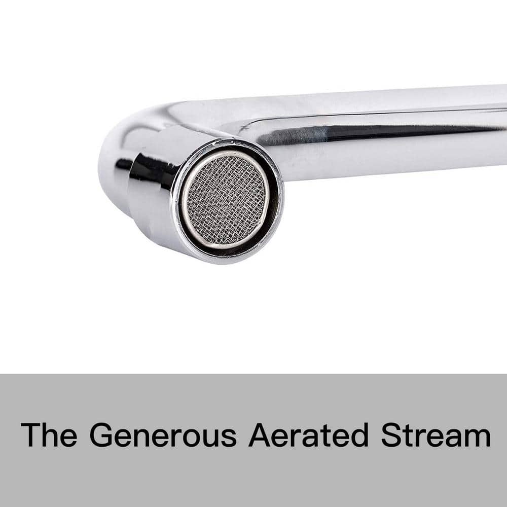 Polished Chrome 2-Handle Wall Mount Pot Filler Faucet