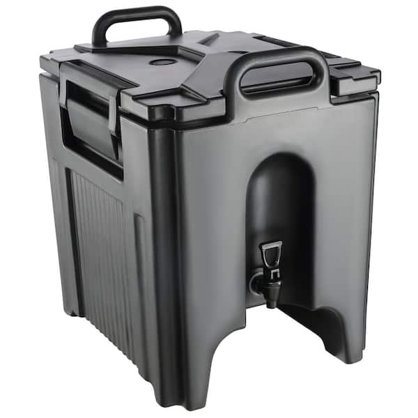 Insulated Beverage Dispenser, 10 Gal. Hot and Cold Server, Plastic Thermal Drink Cooler with 1.18 in.