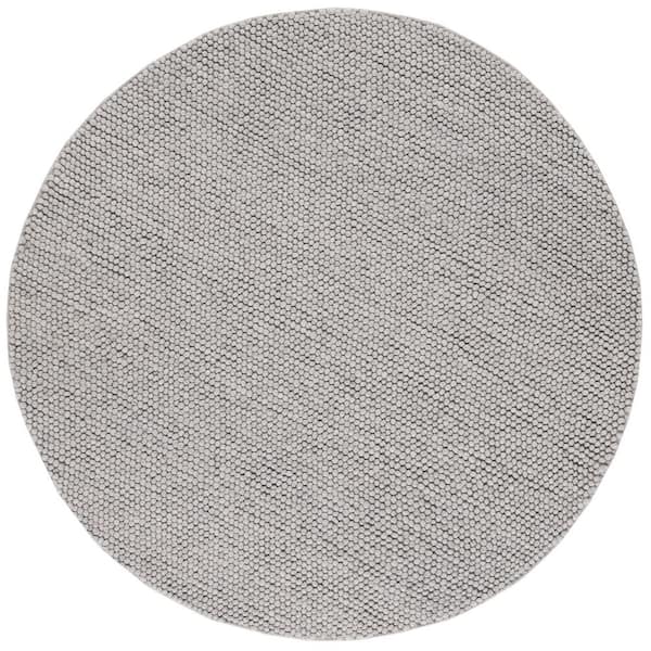 SAFAVIEH Natura Sliver 10 ft. x 10 ft. Gradient Round Area Rug