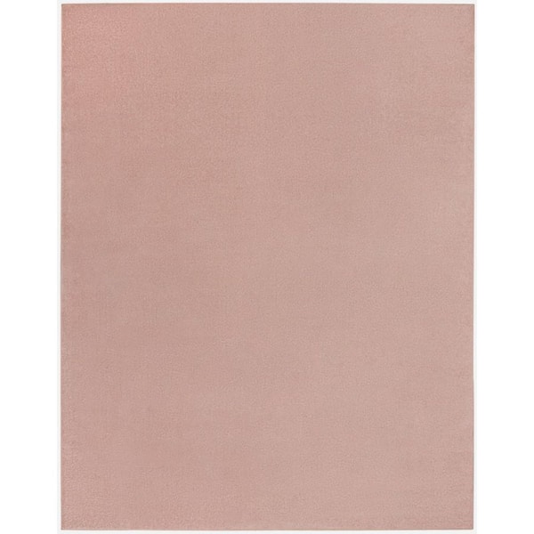 Pink 7 ft. x 10 ft. Woven Polypropylene Indoor/Outdoor Area Rug