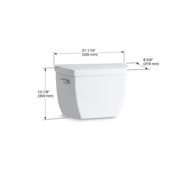 Highline Classic Toilet Tank Only 1.6 GFP Single Flush in White