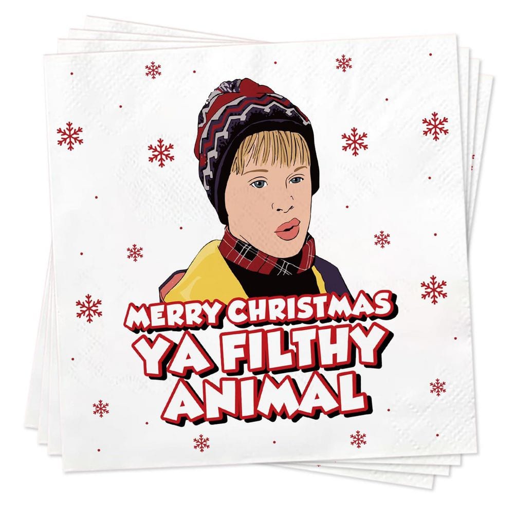 50-Piece 5 in. 3-Ply Christmas Disposable Home Alone Kevin Napkins Combo for Christmas Dinnerware Party Decorations price history on PriceWatchPro