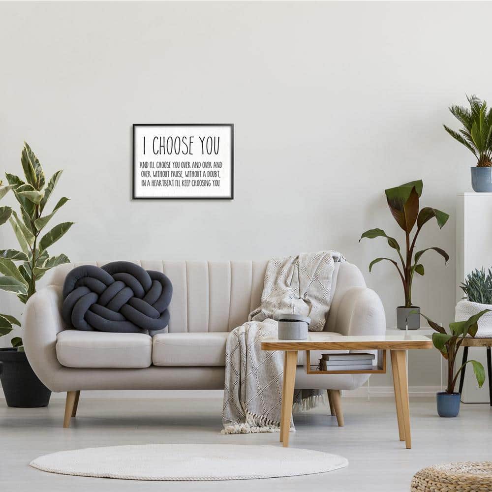 Black Framed Motivational Quote Canvas Print, 20 x 16