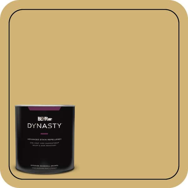 1 qt. #M320-5 Dried Chamomile Eggshell Enamel Interior Stain-Blocking Paint and Primer