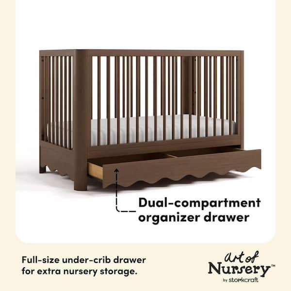 Storkcraft Casablanca Hazelnut Deluxe 5-in-1 Convertible Crib with