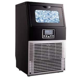66 lbs. Daily Production Freestanding Automatic Clear Ice Maker in Black