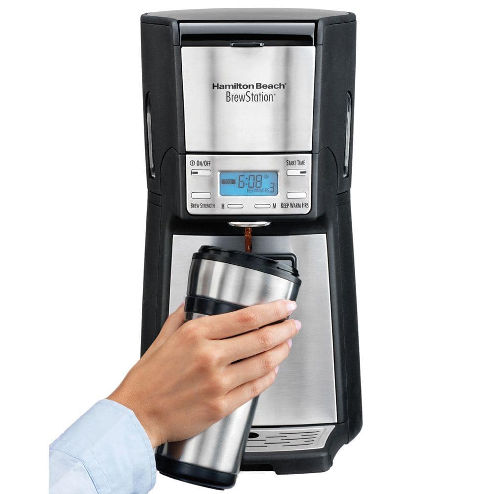 Hamilton Beach BrewStation Summit Ultra 12-Cup Programmable Stainless Steel Coffee  Maker 48465 - The Home Depot