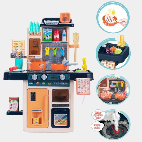 TOBBI Kids Play Kitchen Set Cooking Set with 42-Pieces Toy Kitchen  Accessories TH17X0731 - The Home Depot