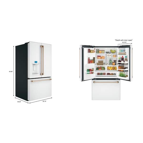 https://images.thdstatic.com/productImages/2a9090ea-d6eb-4f0c-9703-86ca8e10ce48/svn/fingerprint-resistant-matte-white-cafe-french-door-refrigerators-cfe28tp4mw2-1d_600.jpg