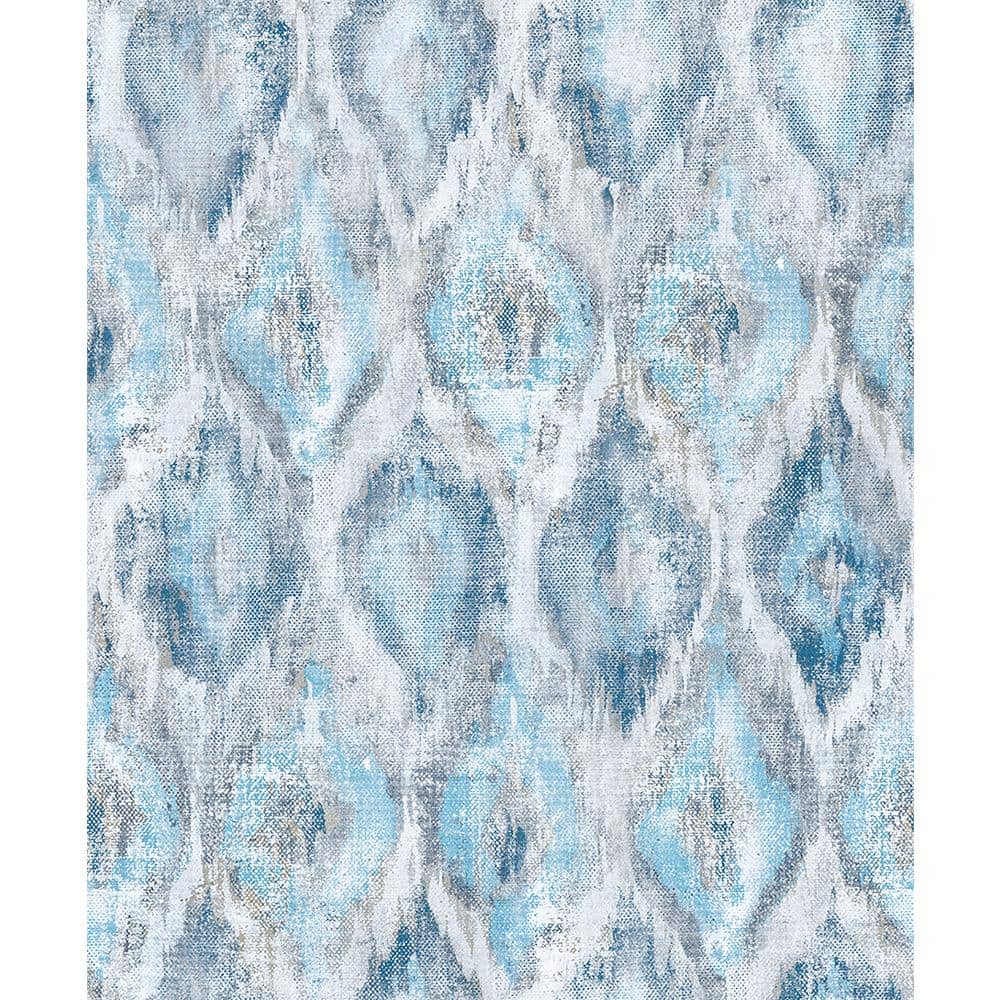 Gilboa Blue Ikat Paper Strippable Roll (Covers 57.8 sq. ft.)