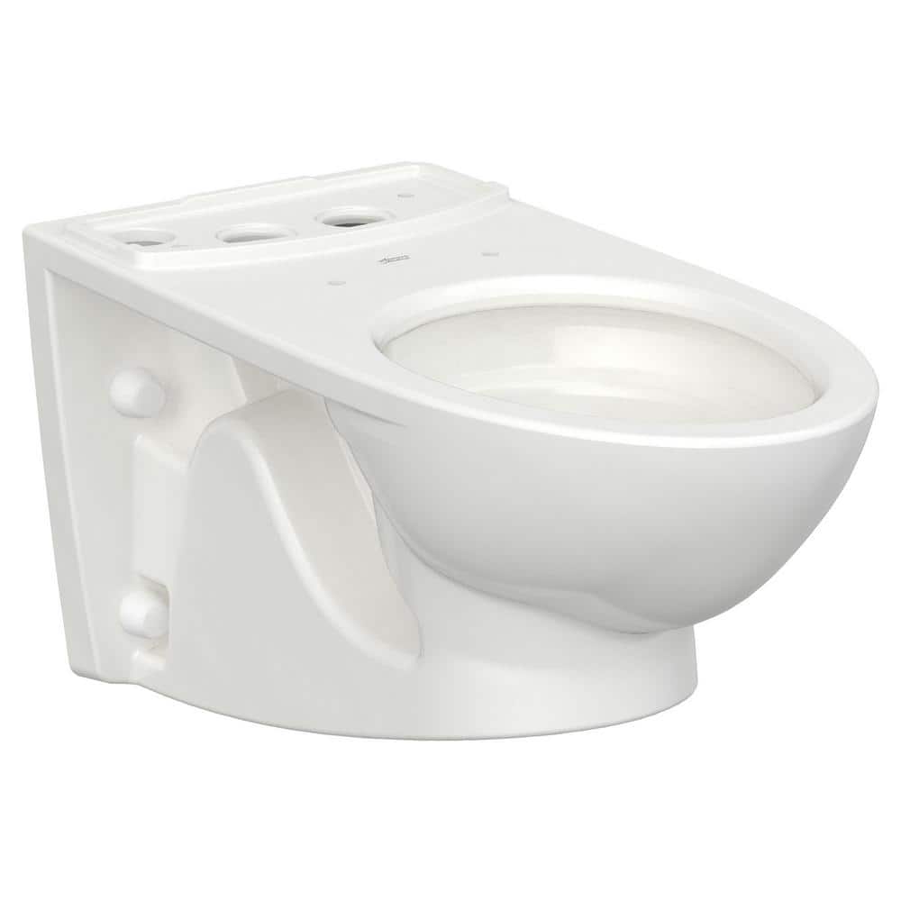 White Elongated Wall Mounted Dual Flush Toilet Bowl