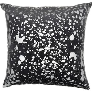 Luminescence Charcoal 18 in. x 18 in. Throw Pillow