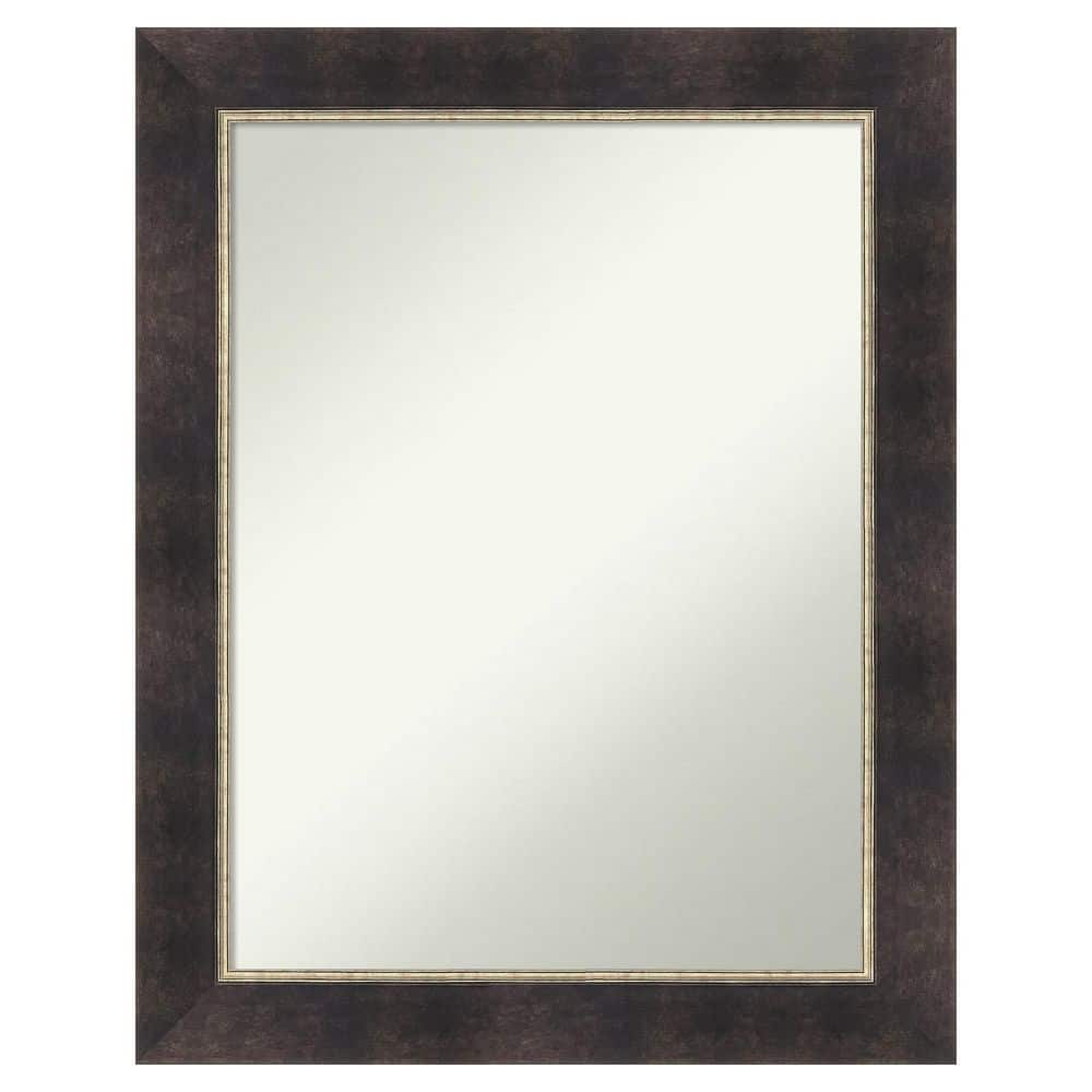 Odin Antique Bronze 22.75 in. x 28.75 in. Non-Beveled Modern Rectangle Wood Framed Bathroom Wall Mirror price history on PriceWatchPro