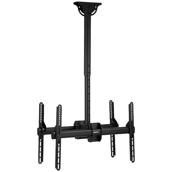 37 in. - 70 in. Dual Full Motion TV Ceiling Mount with 20-Degree Tilt, 198 lbs. Load Capacity