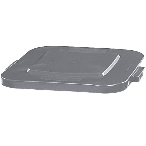 Rubbermaid Commercial Products BRUTE 28 Gal. Gray Square Trash Can Lid