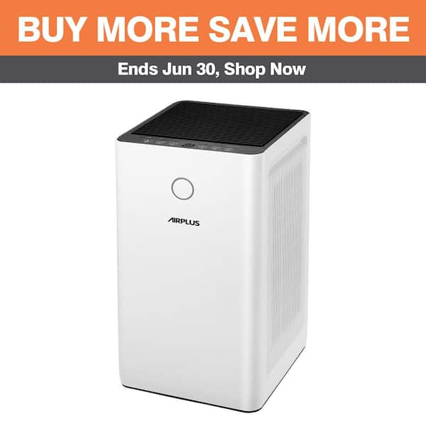 Edendirect 2152 sq. ft. H13 HEPA True Personal Console Air Purifier in Whites, 99.97% Cleaner, 235 CFM, Air Quality Indicator