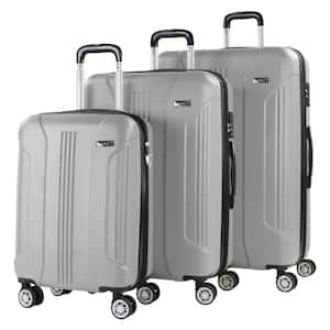 Denali S 3-Piece Silver Anti-Theft TSA Luggage Set