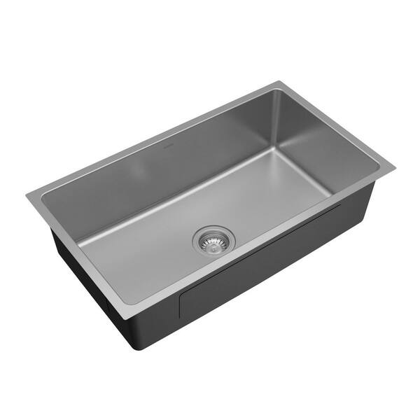 Karran Lansen 32 in. Undermount Single Bowl 18 Gauge Stainless