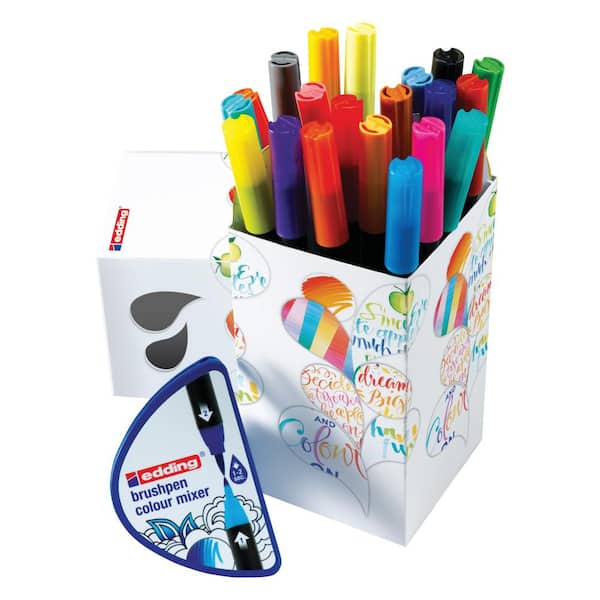 POSCA PC-1M Extra-Fine Paint Marker Set (16-Colors) 087654 - The Home Depot
