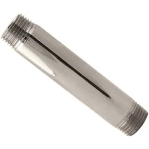 1/2 in. x 1/2 ft. IPS Lead-Free Brass Pipe Nipple in Polished Nickel