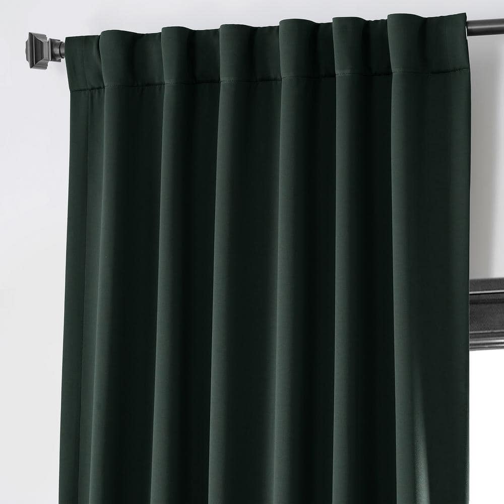 Dark Mallard Polyester Blackout Curtain Panel 50" x 96"