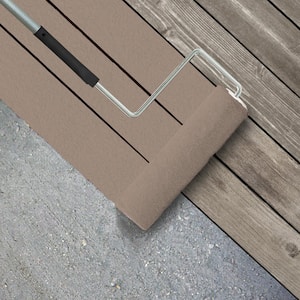 1 gal. #N190-4 Rugged Tan Textured Low-Lustre Enamel Interior/Exterior Porch and Patio Anti-Slip Floor Paint
