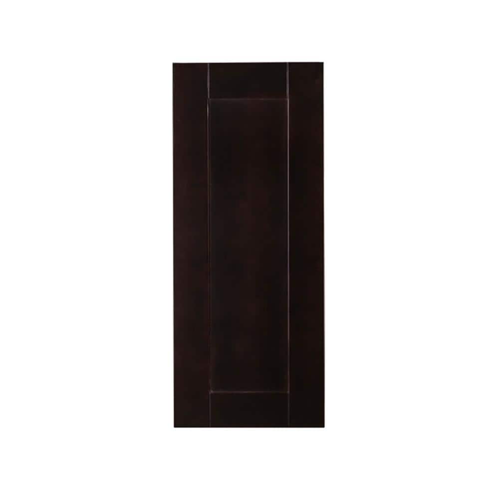 Anchester Assembled 9 in. x 36 in. x 12 in. Wall Cabinet with 1 Door 2 Shelves in Dark Espresso price history on PriceWatchPro