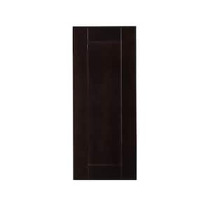 Anchester Assembled 9 in. x 36 in. x 12 in. Wall Cabinet with 1 Door 2 Shelves in Dark Espresso