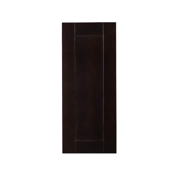 LIFEART CABINETRY Anchester Assembled 21 in. x 36 in. x 12 in. Wall Cabinet with 1 Door 2 Shelves in Dark Espresso