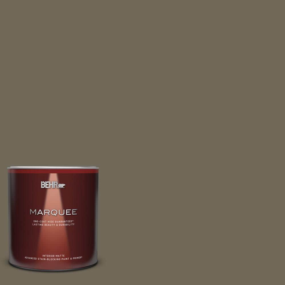 BEHR MARQUEE 1 qt. 770D6 Sandwashed Driftwood Matte Interior Paint