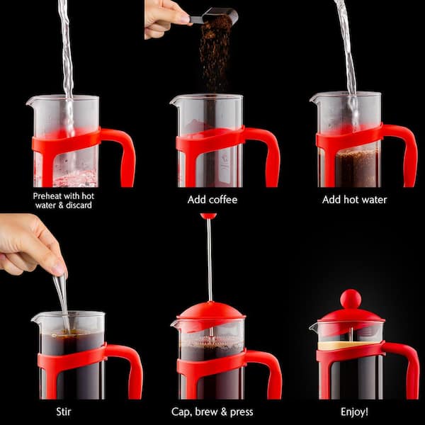 Ovente French Press Carafe Coffee & Tea Maker 34oz., 34 oz. - Fred Meyer