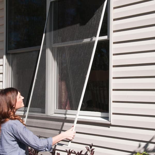 36 in. x 84 in. Bright Aluminum Screen Roll for Windows and Door