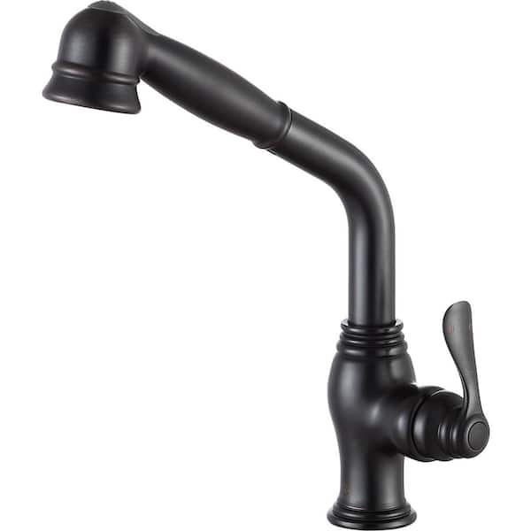 ANZZI Del Moro Single-Handle Pull-Out Sprayer Kitchen Faucet in Oil Rubbed Bronze