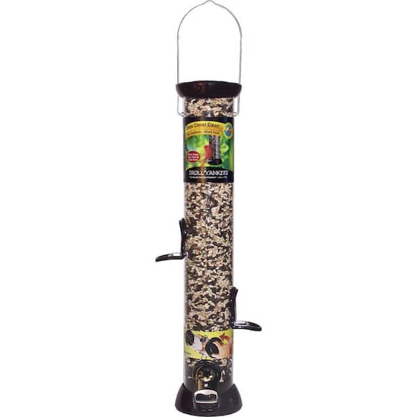 Droll Yankees 24 in. Onyx Clever Clean Sunflower/Mixed Seed Feeder