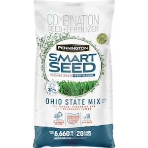 Smart Seed Ohio 20 lb. 6,660 sq. ft. Grass Seed and Lawn Fertilizer