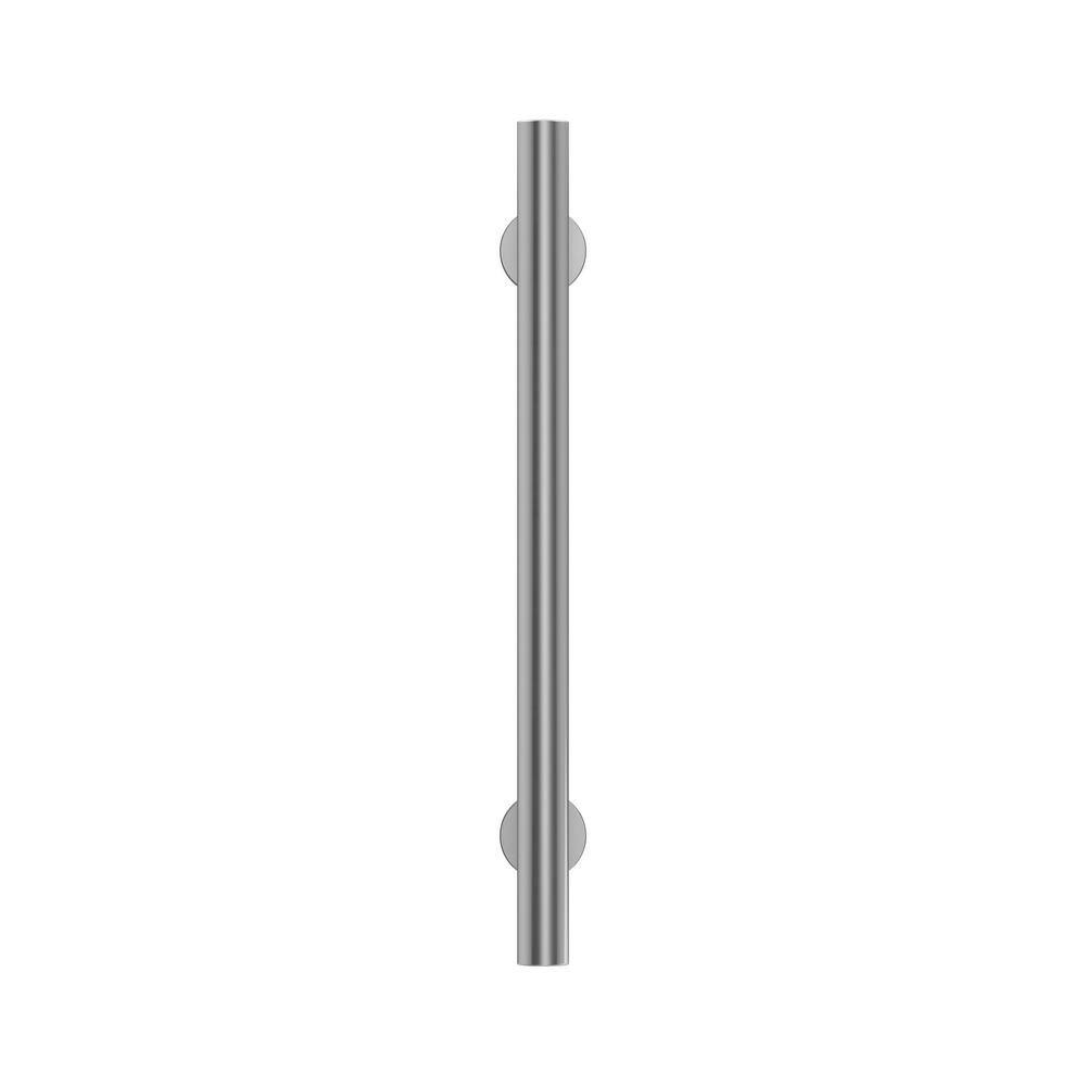 Polished Chrome Cylindrical Bar Cabinet Pull with Mounting Hardware