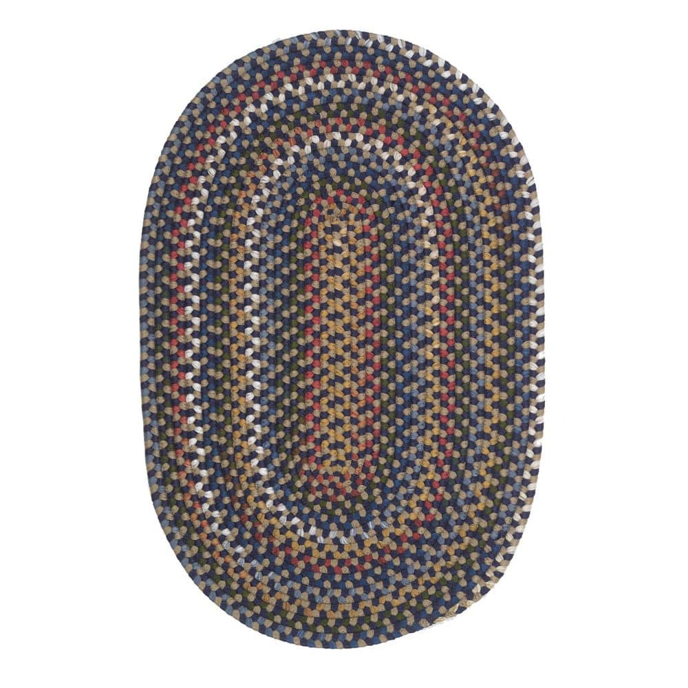 Wayland Navy 5 ft. x 7 ft. Oval Area Rug