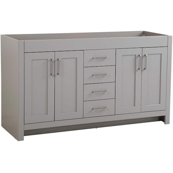 Home Decorators Collection Westcourt 60 In W X 21 D 34 H Bath Vanity Cabinet Only Sterling Gray Wt60 St The Depot - Home Depot Bathroom Vanity Cabinet Only