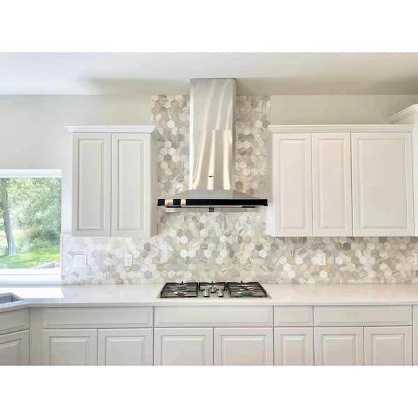 Perimeter Vent Series 36 in. 1000 CFM Wall Mount Range Hood with Adjustable Capture Shield in Stainless Steel