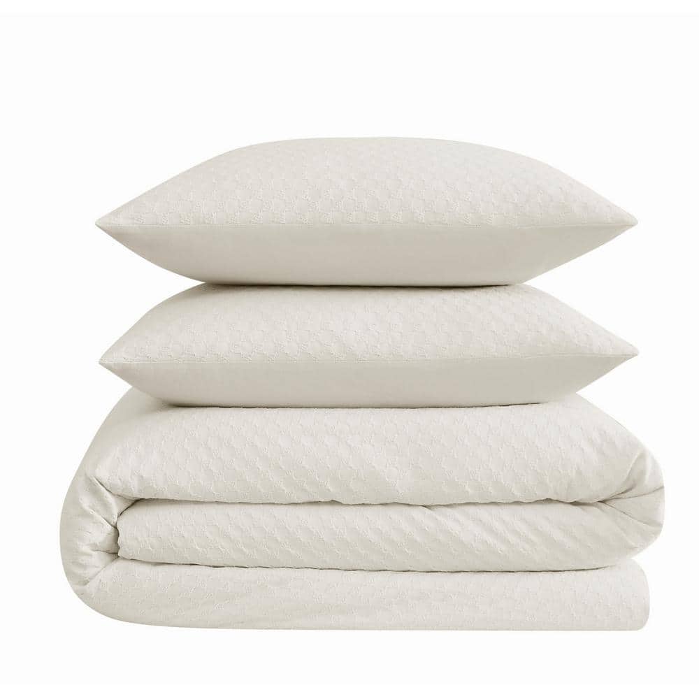 King Cream Cotton Down Alternative Comforter Set