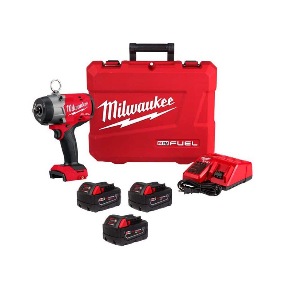 M18 FUEL18-Volt Lithium-Ion Brushless Cordless High Torque 1/2 in. Impact Wrench w/ Pin Detent Kit & (1) 5.0 Ah Battery price history on PriceWatchPro