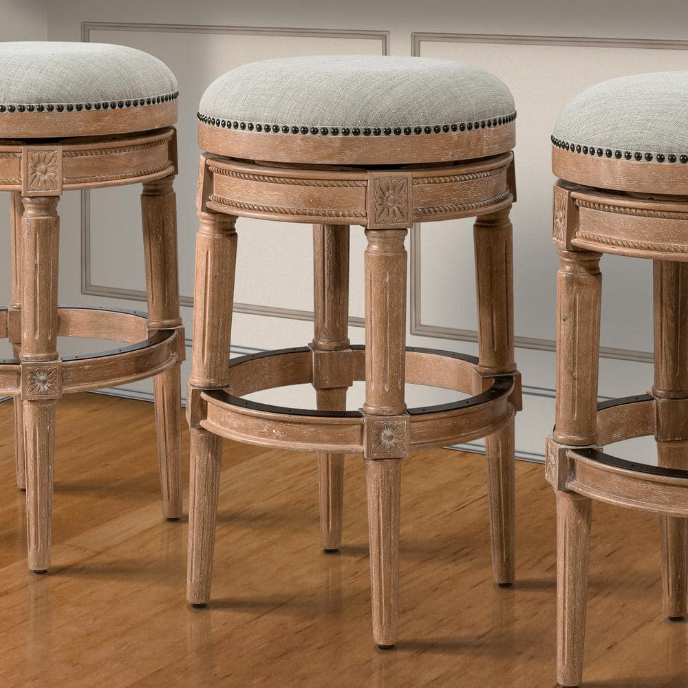 NewRidge Home Goods Chapman 31 in. Weathered Natural Backless Wood